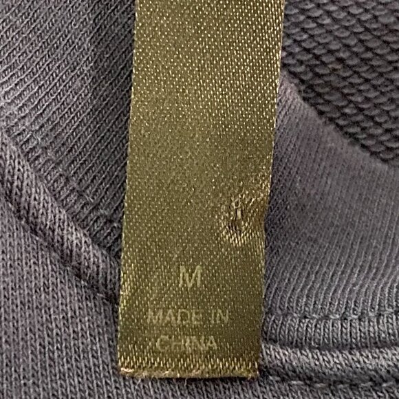 Fabletics Script Logo Sweatshirt Womens Size M Pullover Blue Long Sleeve - Picture 5 of 6